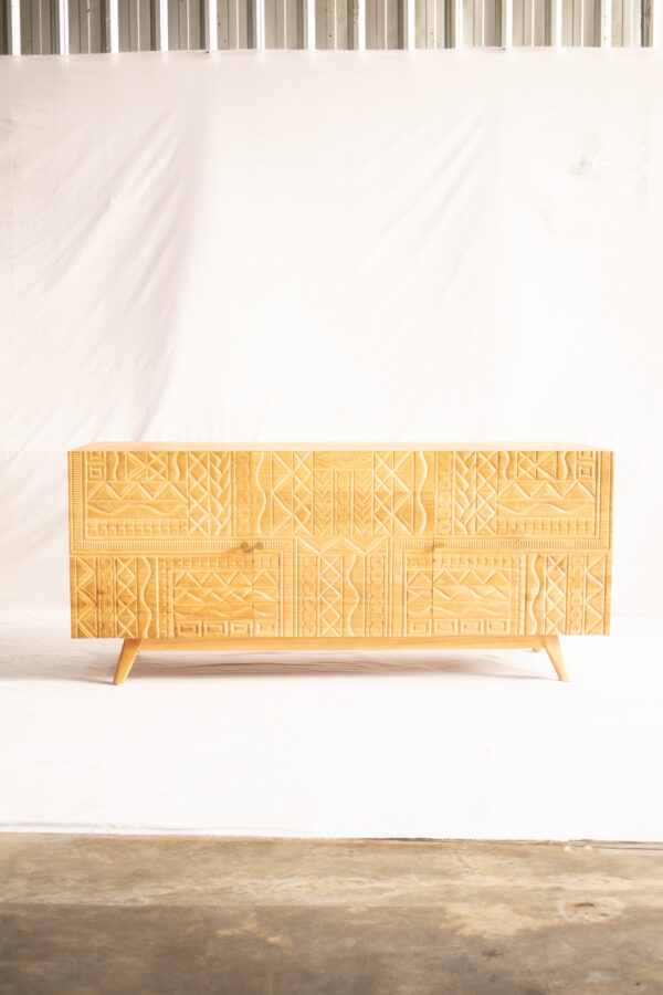 Curvpols Cabinet-Full Teakwood - Gambar 2