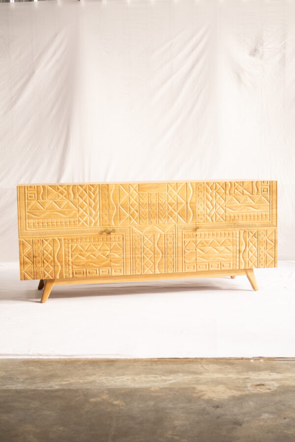 Curvpols Cabinet-Full Teakwood - Gambar 3