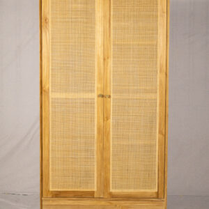Wardrobe Teakwoo Rattan with Drawer