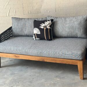 Sofa Oval Synthetic Grey