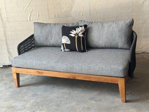 Sofa Oval Synthetic Grey