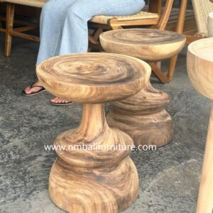 Organic Goblet Side Table - Solid Suar