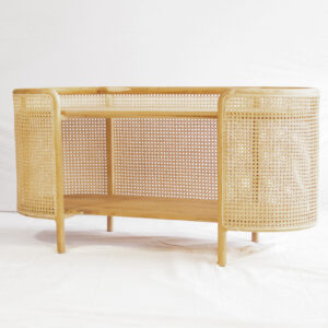 Racab Cabinet- Teakwood and Rattan