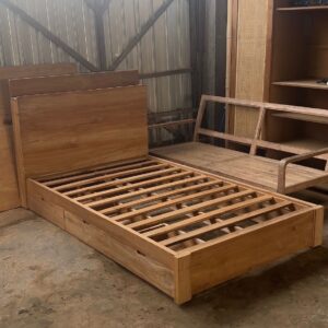 Under Box Teak Bed Frame