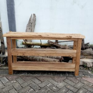 Console 3 Racks - Reclaimed Wood